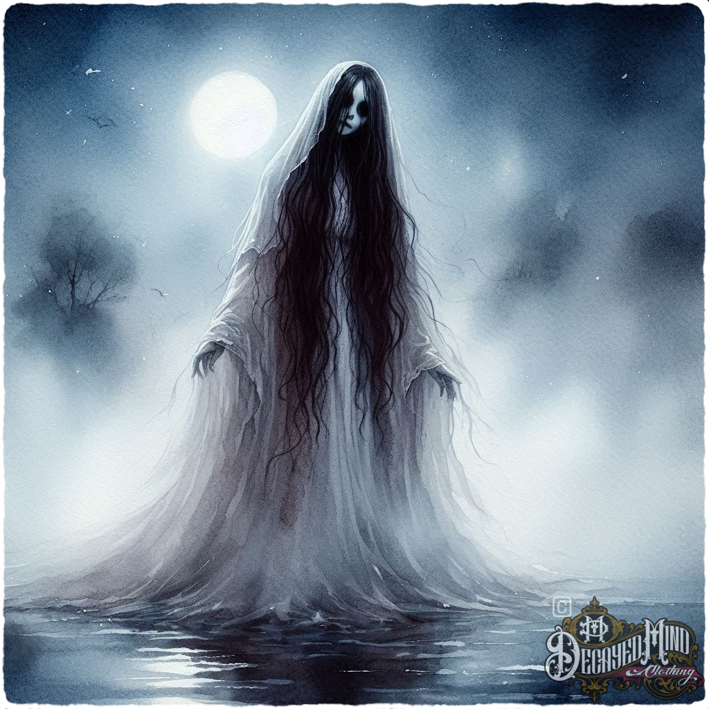 La Llorona Weeping Lady of the Waters T-Shirt – Classic Heavyweight Cotton Fit