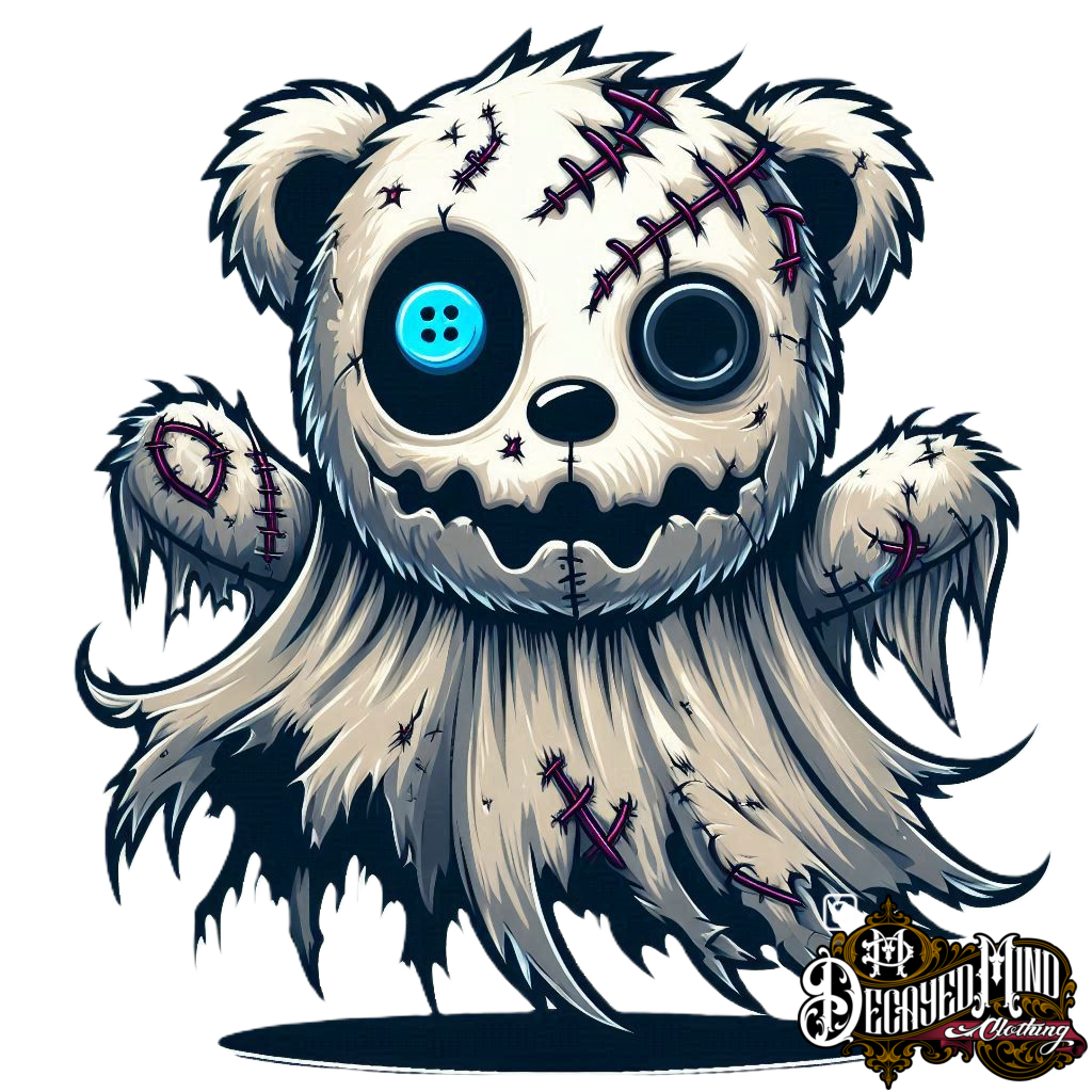 Floofin the Ghostly Dead Teddy, Classic Unisex Pullover Hoodie