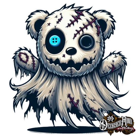 Floofin the Ghostly Dead Teddy, Classic Unisex Pullover Hoodie